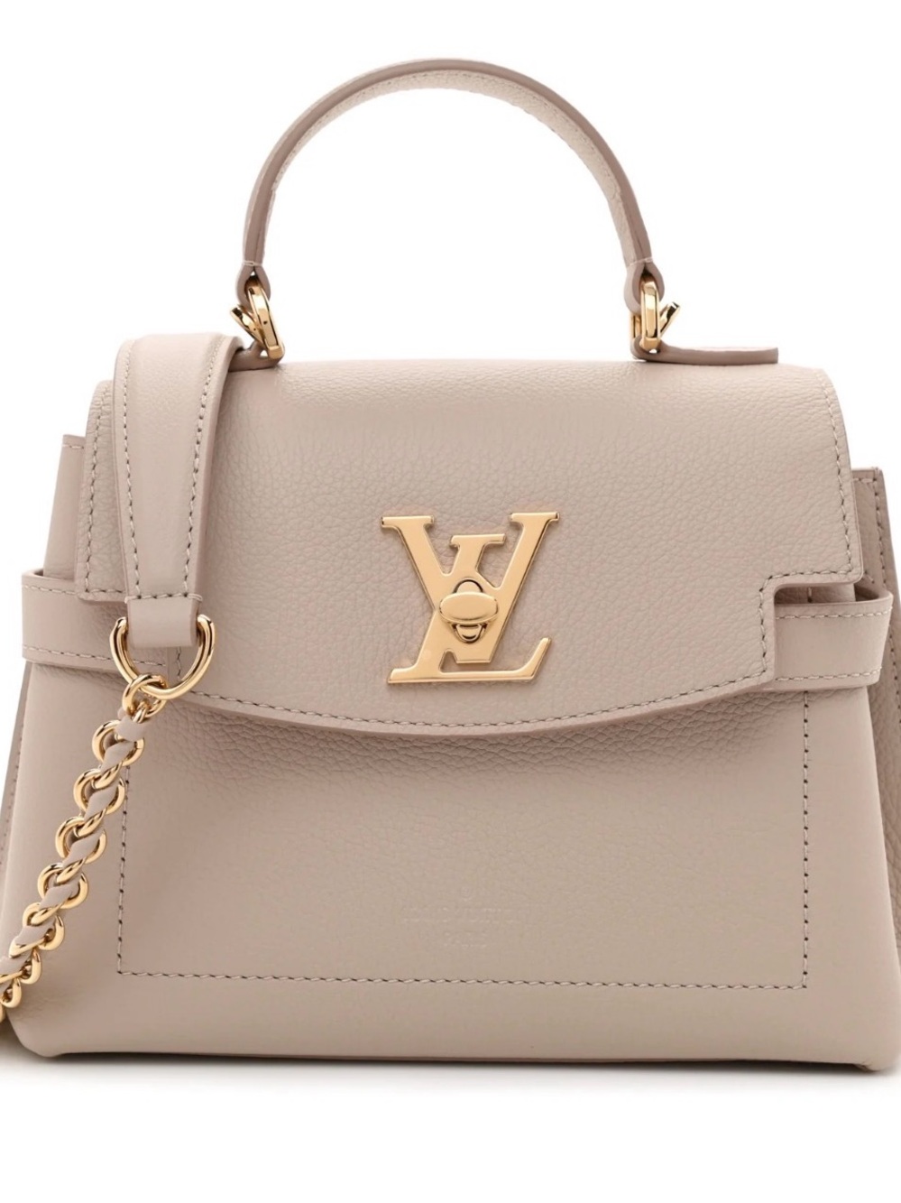 Louis Vuitton Beige Capucines Mini Satchel with Gold Hardware